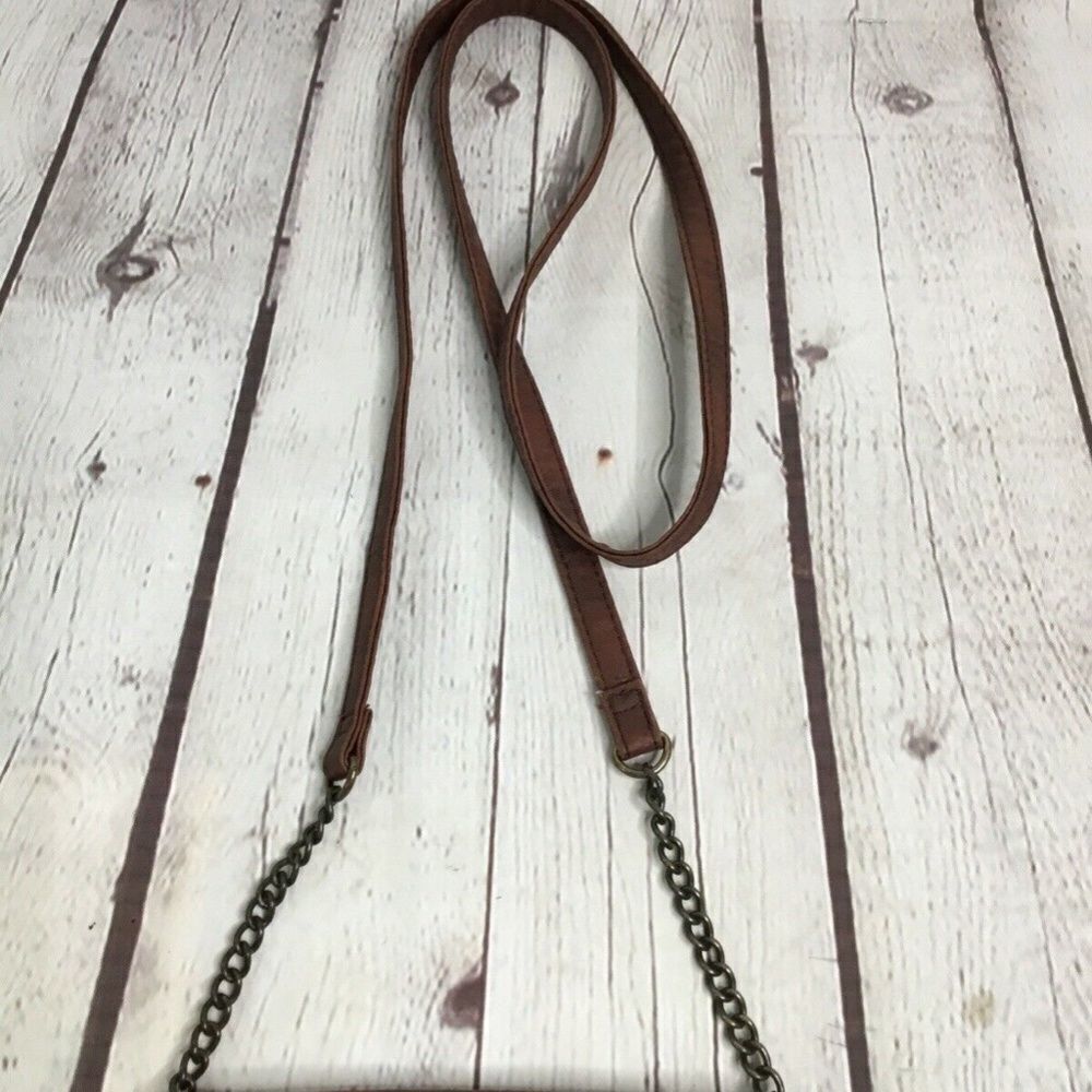 Mossimo Supply Co Women’s Brown Hippie Ethno Style Small Crossbody Handbag - Picture 11 of 13